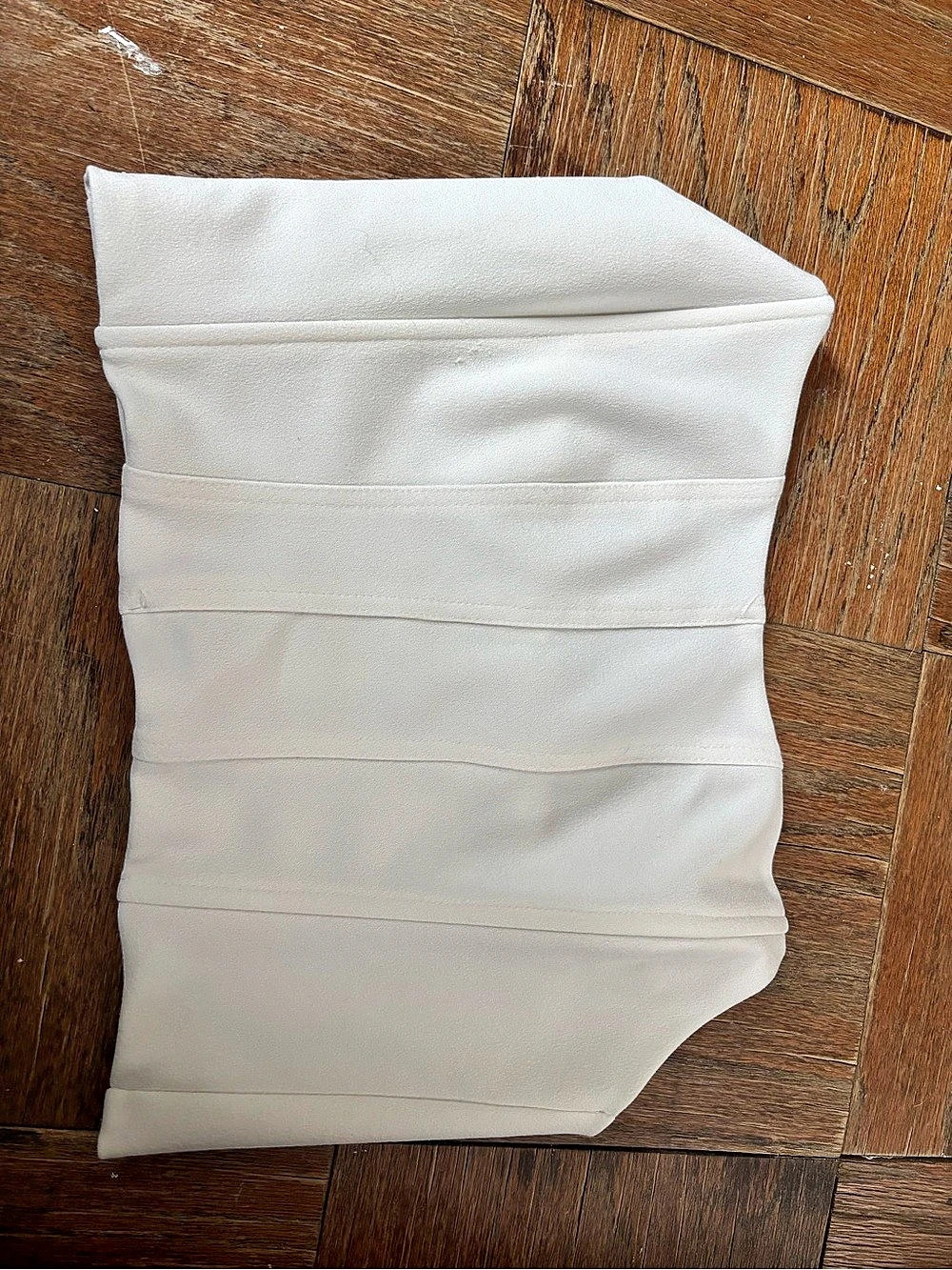 Nasty Gal White Cropped Corset Top